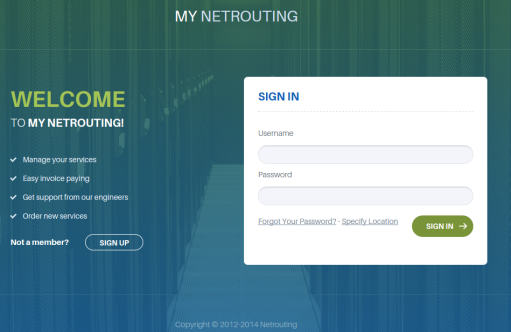 Netrouting Portal